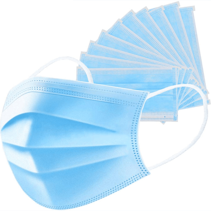 Pelican Medical Masks Blue 3-Ply Surgical Mask - 10 Pack