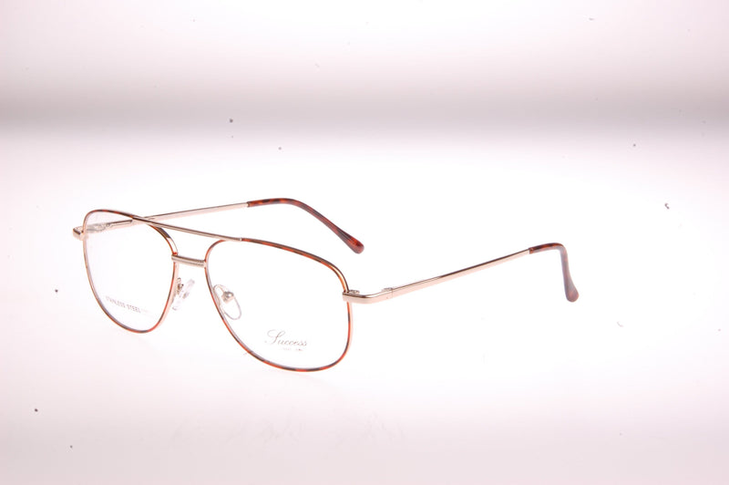 Visual Eyes Glasses AMBER-YELLOW-GOLD / Frame Only / Clear Success 380