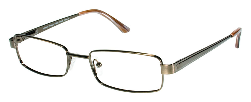 Visual Eyes Glasses ANT-BROWN / Frame Only / Clear Runway Titanium 802