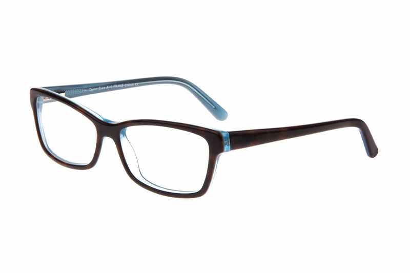 Visual Eyes Glasses AVRIL-TORTOISE-BLUE / Frame Only / Clear Taylor Avril