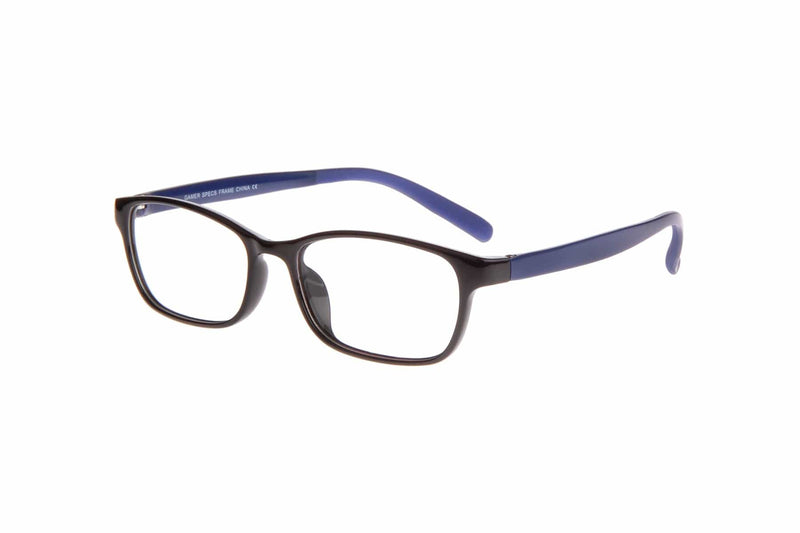 Visual Eyes Glasses BLACK-BLUE / Frame Only / Clear Gamer Start