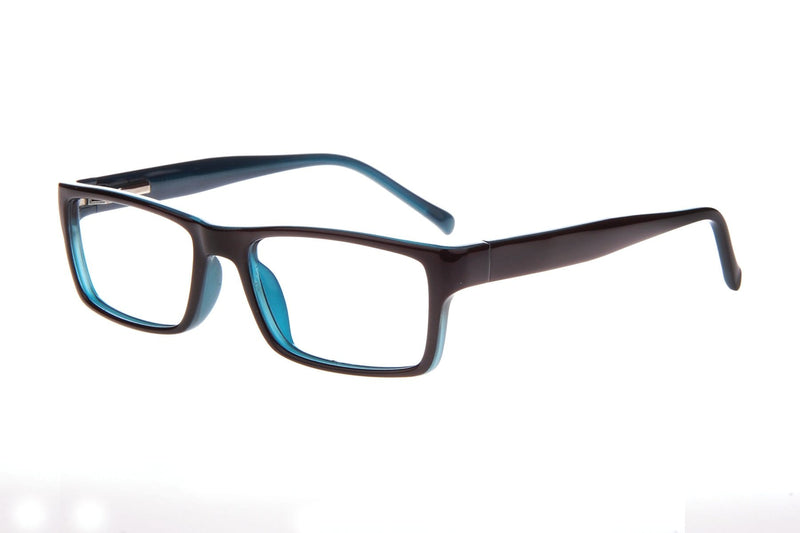 Visual Eyes Glasses BLACK-BLUE / Frame Only / Clear Laugh Out Loud 24