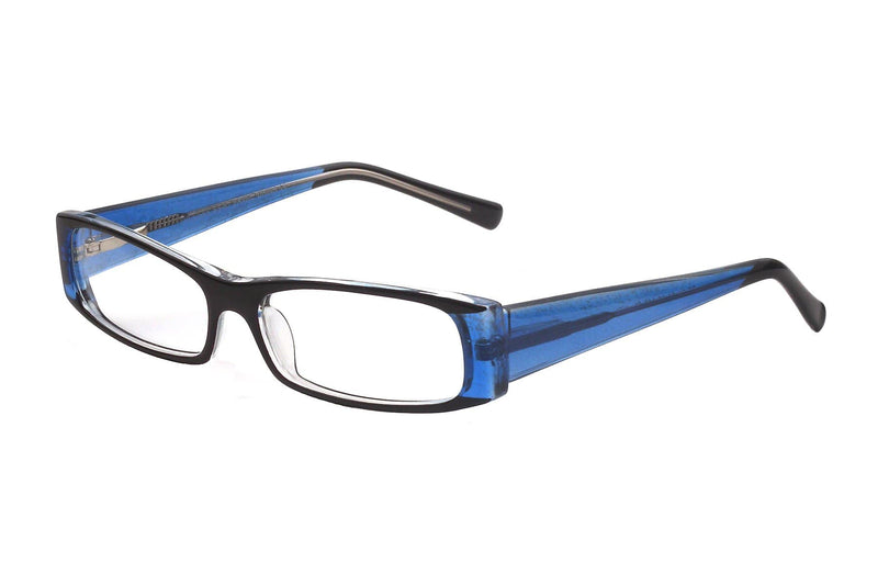 Visual Eyes Glasses BLACK-BLUE / Frame Only / Clear Success 61