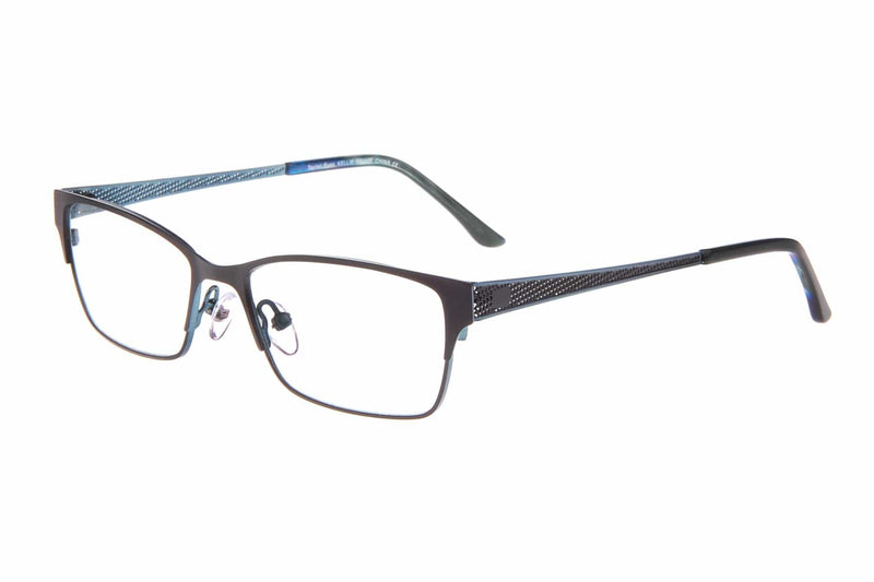 Visual Eyes Glasses BLACK-BLUE / Frame Only / Clear Taylor Kellie