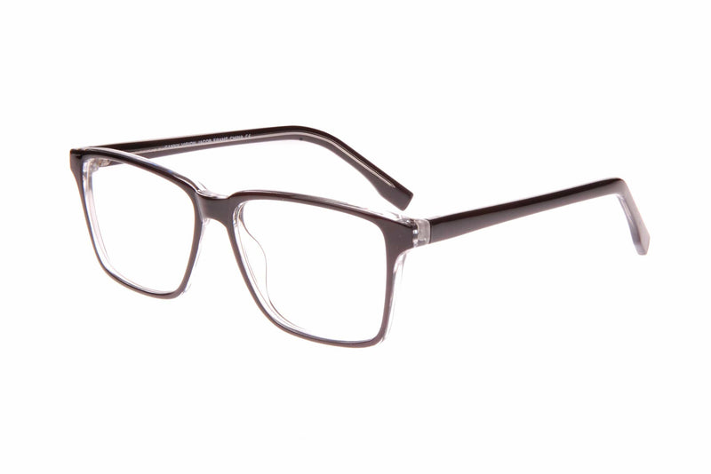 Visual Eyes Glasses BLACK/CRYSTAL / Frame Only / Frame Only CANNY VISION JACOB BROWN/CRYSTAL