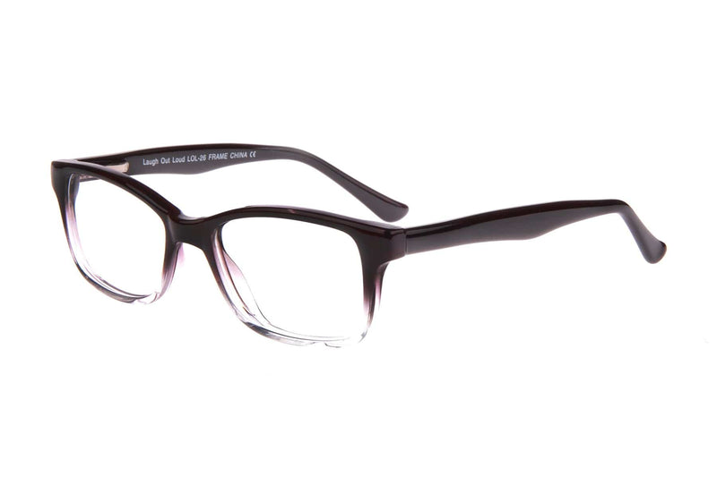 Visual Eyes Glasses BLACK-FADE / Frame Only / Clear Laugh Out Loud 26