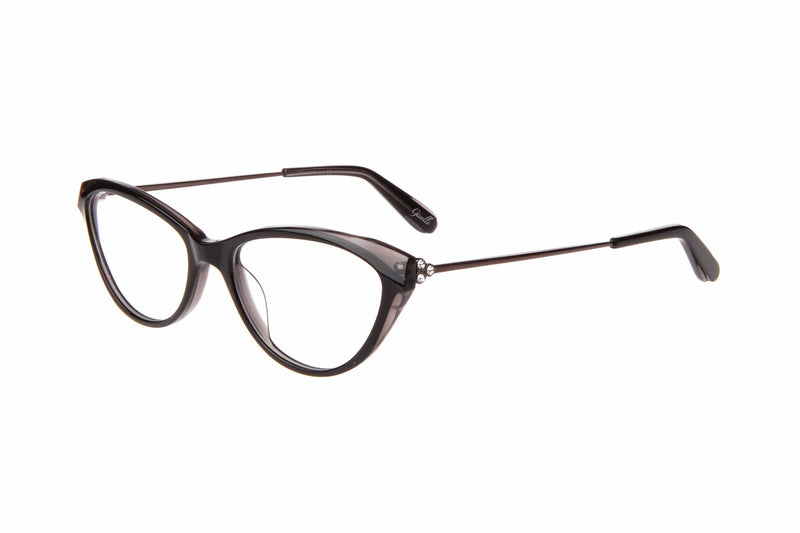 Visual Eyes Glasses BLACK / Frame Only / Clear Gisselle Peony