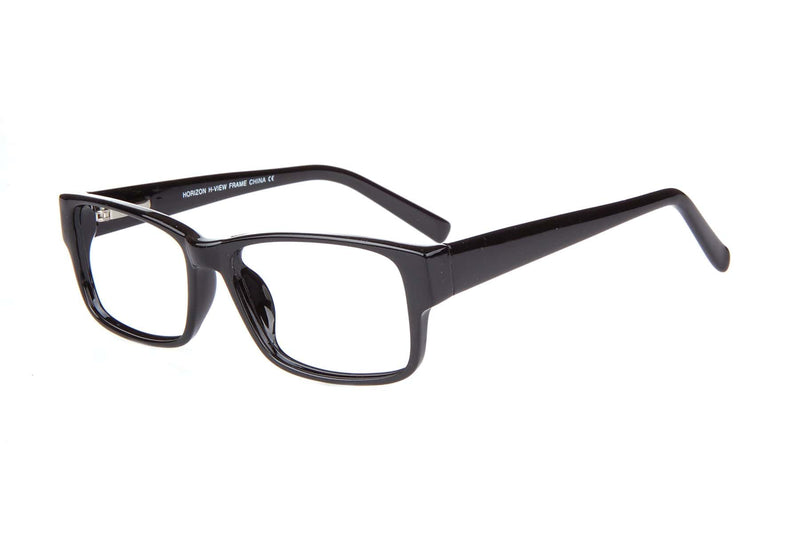 Visual Eyes Glasses BLACK / Frame Only / Clear Horizon View