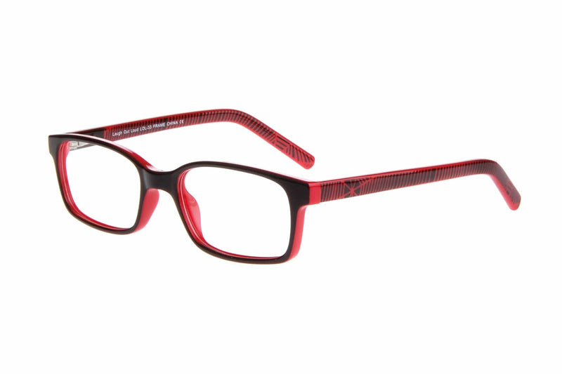 Visual Eyes Glasses BLACK / Frame Only / Clear Laugh Out Loud 33