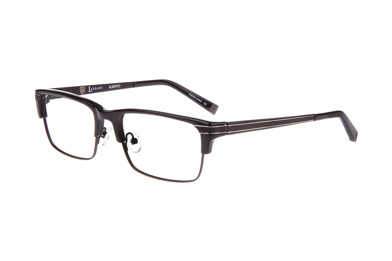 Visual Eyes Glasses BLACK / Frame Only / Clear Lazzaro Alberto