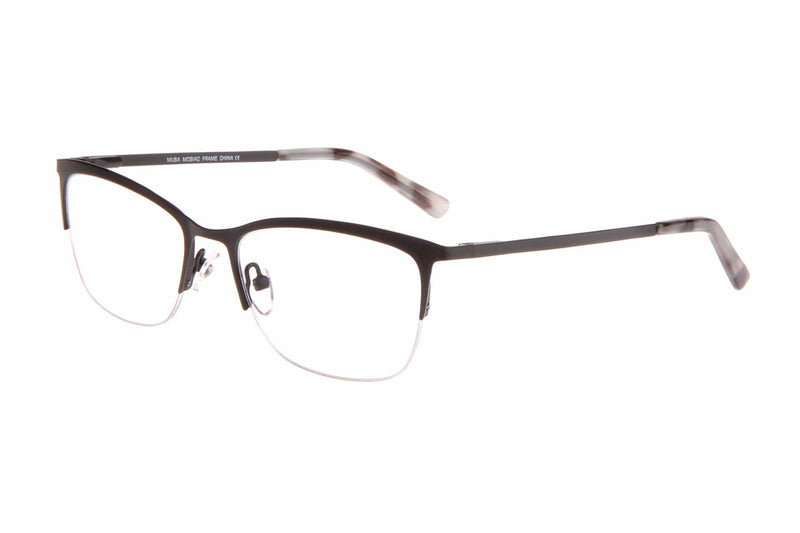 Visual Eyes Glasses BLACK / Frame Only / Clear Musa Mosiac