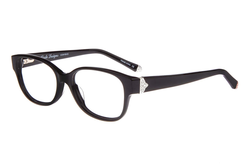 Visual Eyes Glasses BLACK / Frame Only / Clear Nicole Designs Hannah