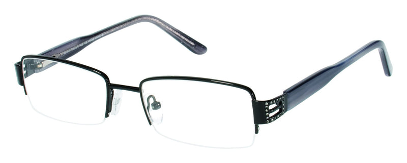 Visual Eyes Glasses BLACK / Frame Only / Clear Runway Couture 108