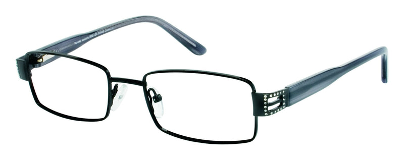 Visual Eyes Glasses BLACK / Frame Only / Clear Runway Couture 126