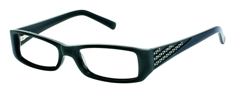 Visual Eyes Glasses BLACK / Frame Only / Clear Runway Couture 216