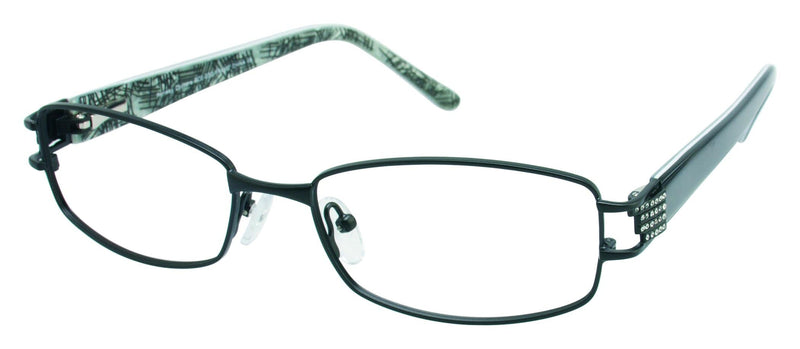 Visual Eyes Glasses BLACK / Frame Only / Clear Runway Couture 230