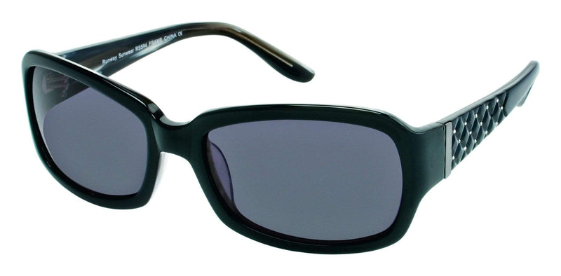 Visual Eyes Glasses BLACK / Frame Only / Clear Runway Sunwear 594