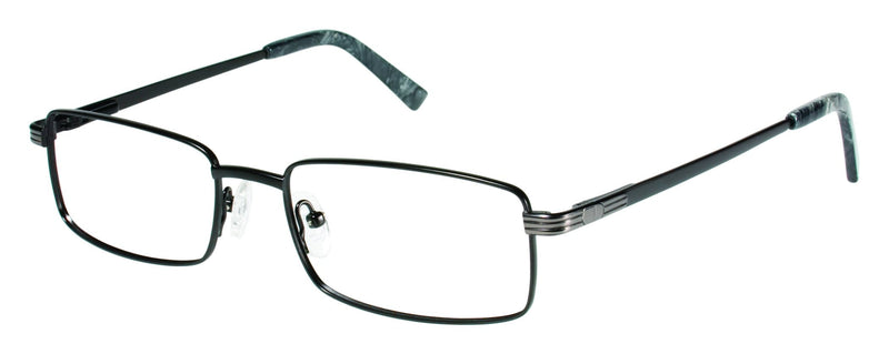 Visual Eyes Glasses BLACK / Frame Only / Clear Runway Titanium 804