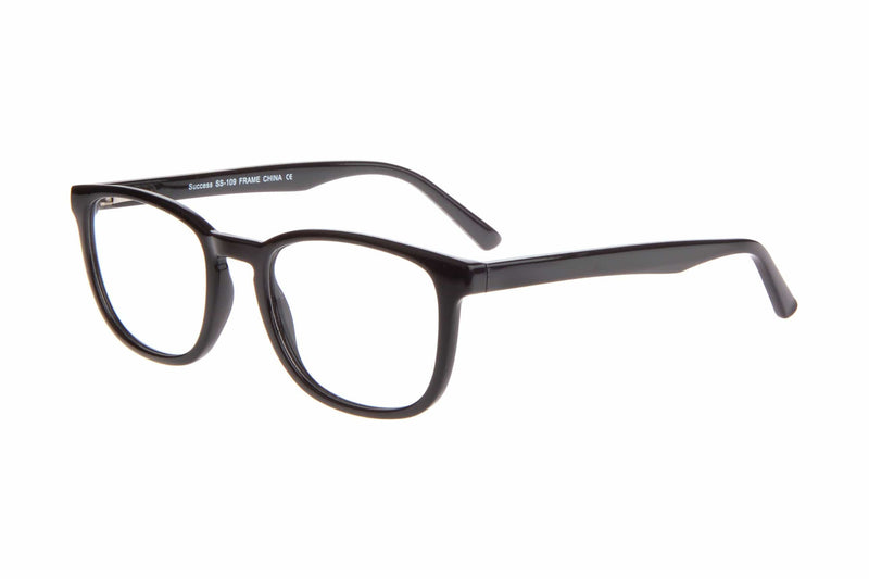 Visual Eyes Glasses BLACK / Frame Only / Clear Success 109