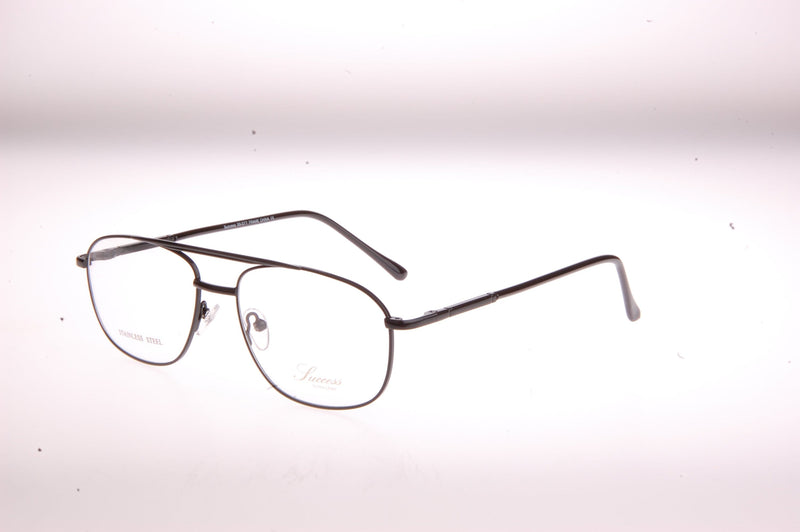 Visual Eyes Glasses BLACK / Frame Only / Clear Success 377