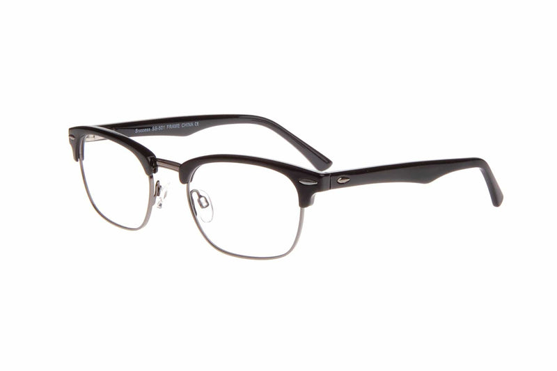 Visual Eyes Glasses BLACK / Frame Only / Clear Success 501