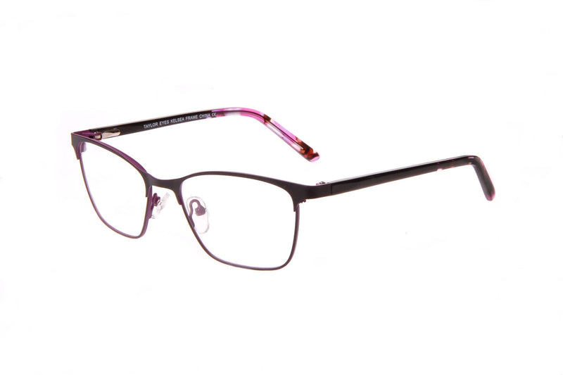 Visual Eyes Glasses BLACK / Frame Only / Clear Taylor Kelsea