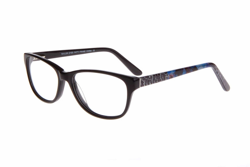 Visual Eyes Glasses BLACK / Frame Only / Clear Taylor Patti