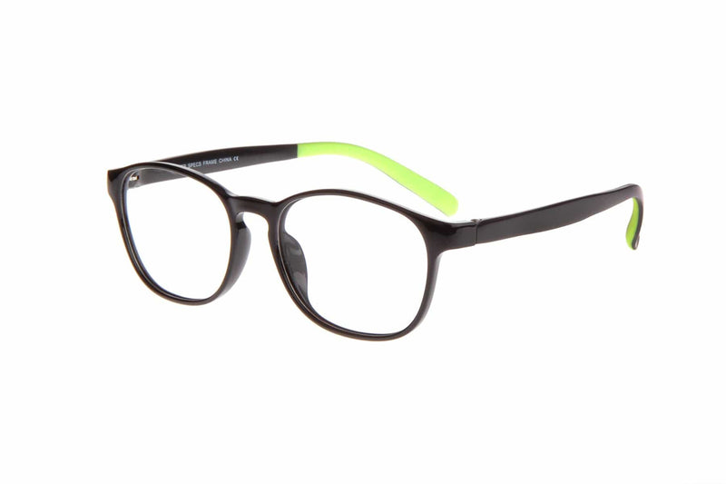 Visual Eyes Glasses BLACK-GREEN / Frame Only / Clear Gamer Select