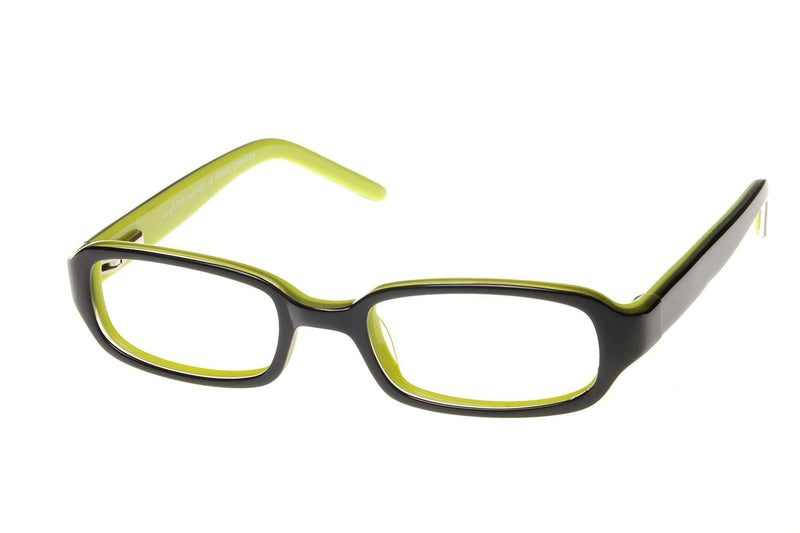 Visual Eyes Glasses BLACK-GREEN / Frame Only / Clear Laugh Out Loud 18