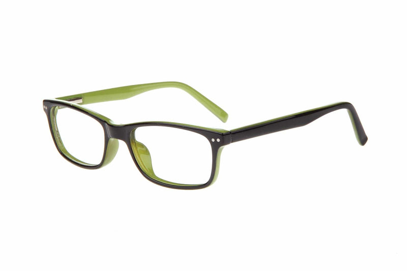 Visual Eyes Glasses BLACK-GREEN / Frame Only / Clear Laugh Out Loud 22