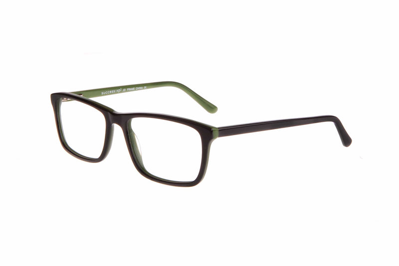 Visual Eyes Glasses BLACK-GREEN / Frame Only / Clear Success Xpl Jo