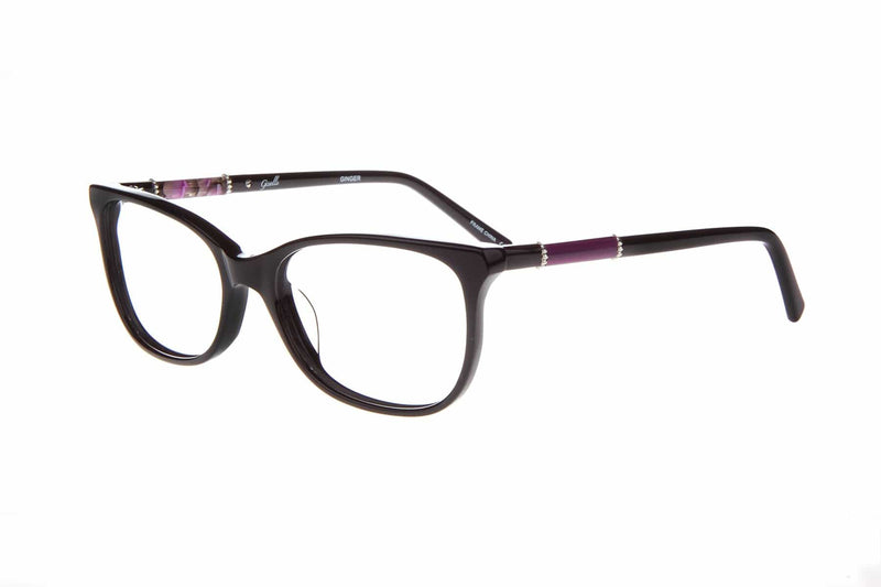 Visual Eyes Glasses BLACK-PURPLE / Frame Only / Clear Gisselle Ginger