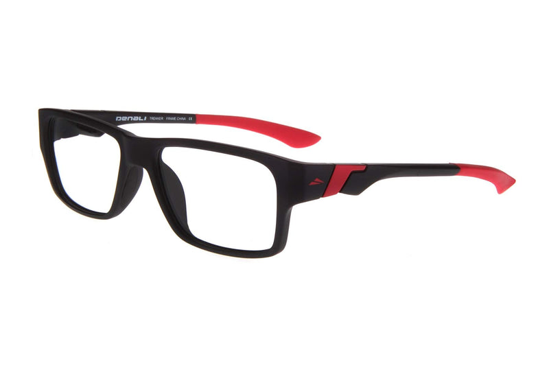 Visual Eyes Glasses BLACK-RED / Frame Only / Clear Denali Trekker 2