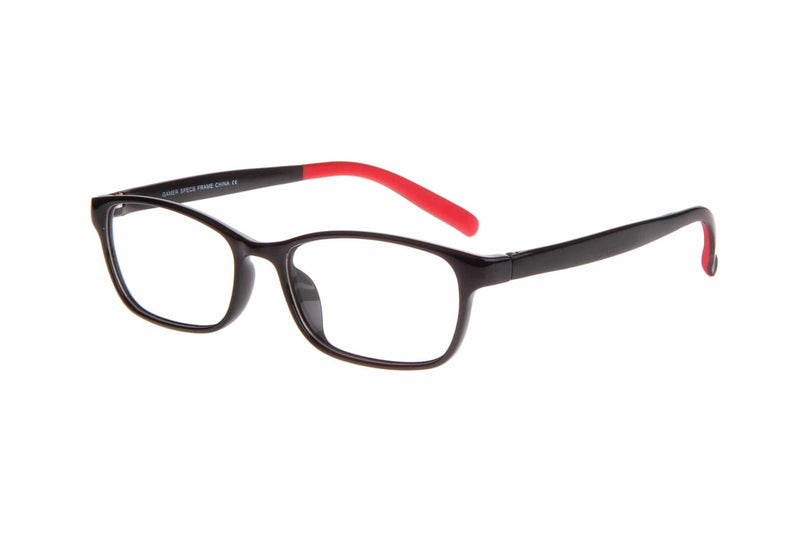 Visual Eyes Glasses BLACK-RED / Frame Only / Clear Gamer Start 2