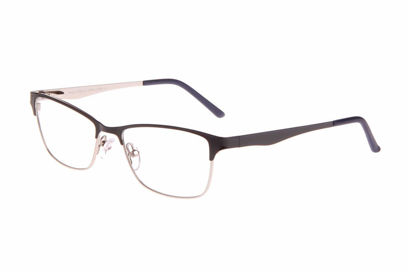 Visual Eyes Glasses BLACK-SILVER / Frame Only / Clear Musa Fresco