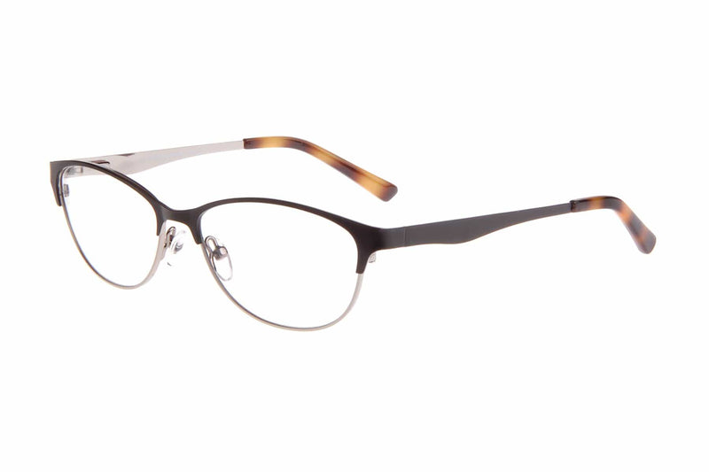 Visual Eyes Glasses BLACK-SILVER / Frame Only / Clear Musa Poetry