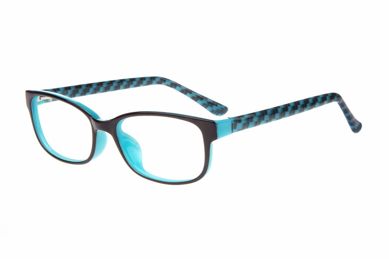 Visual Eyes Glasses BLACK-TEAL / Frame Only / Clear Envy Kristen