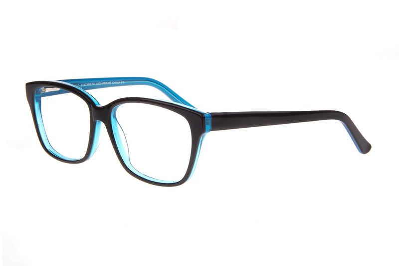 Visual Eyes Glasses BLACK-TEAL / Frame Only / Clear Success Xpl Wendy