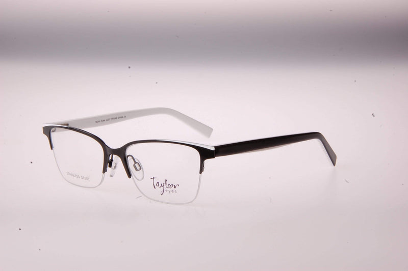 Visual Eyes Glasses BLACK-WHITE / Frame Only / Clear Taylor Lucy