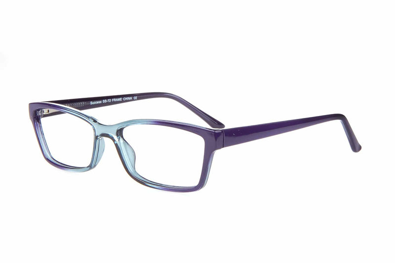 Visual Eyes Glasses BLUE-FADE / Frame Only / Clear Success 72