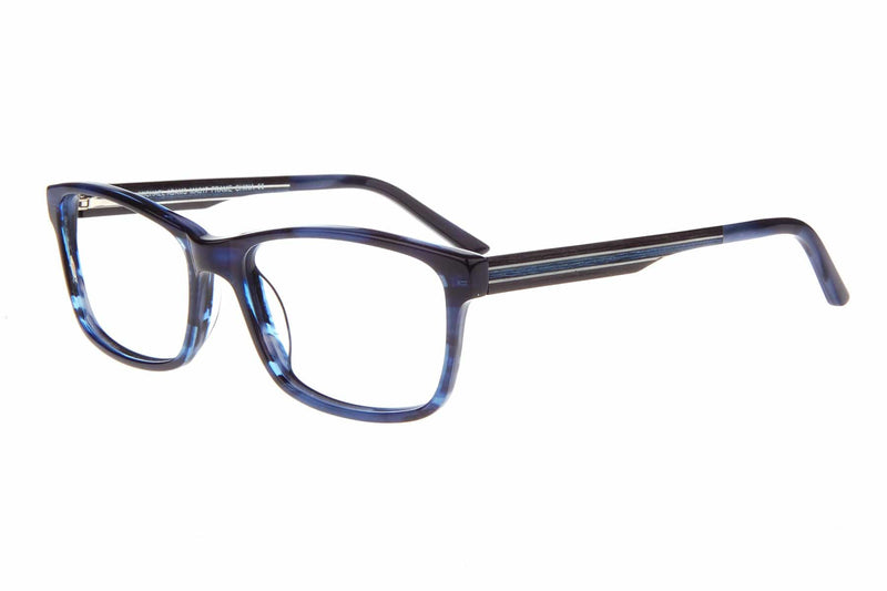 Visual Eyes Glasses BLUE / Frame Only / Clear Michael Adams 617