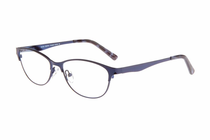 Visual Eyes Glasses BLUE / Frame Only / Clear Musa Poetry