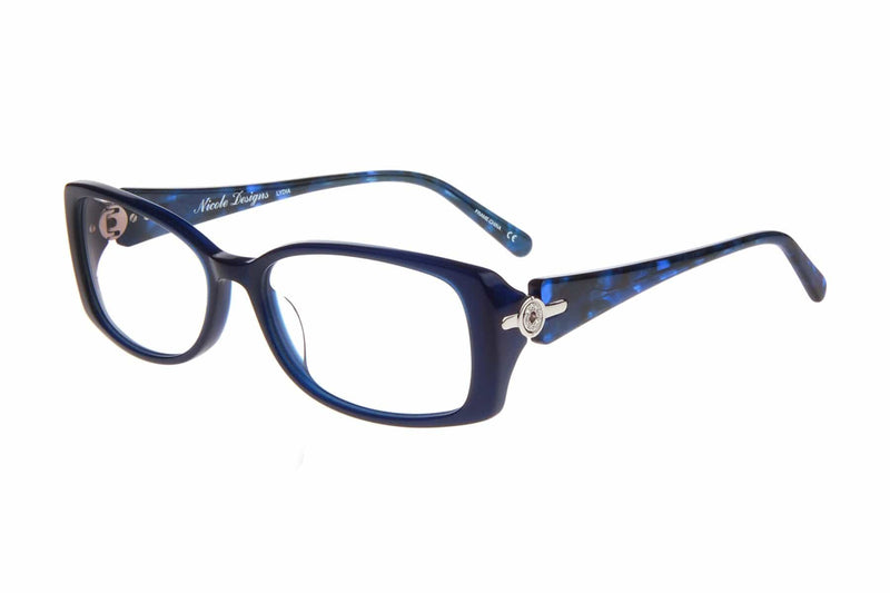 Visual Eyes Glasses BLUE / Frame Only / Clear Nicole Designs Lydia