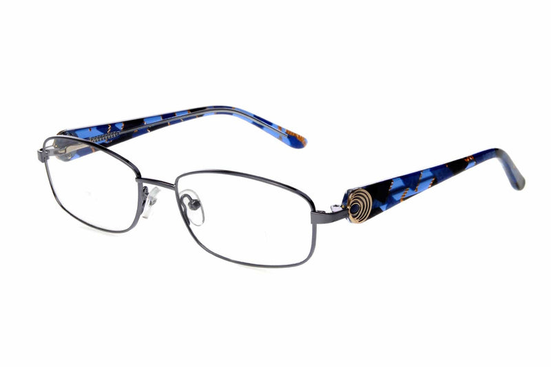 Visual Eyes Glasses BLUE / Frame Only / Clear Runway Couture 261