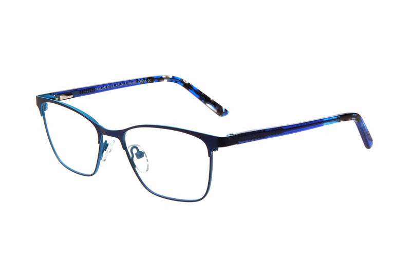 Visual Eyes Glasses BLUE / Frame Only / Clear Taylor Kelsea