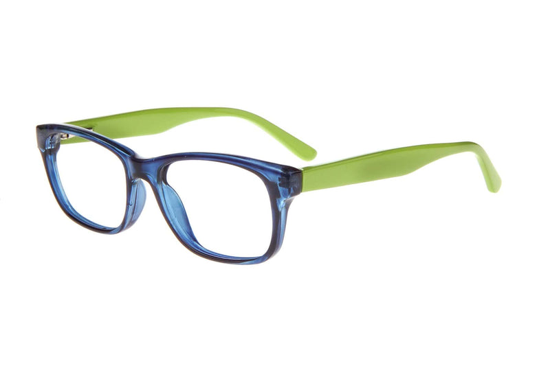 Visual Eyes Glasses BLUE-GREEN / Frame Only / Clear Runway Tween 29