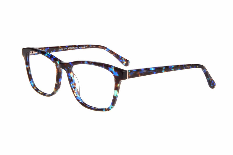 Visual Eyes Glasses BLUE-MARBLE / Frame Only / Clear Taylor Reba