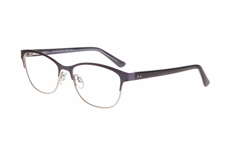 Visual Eyes Glasses BLUE-SILVER / Frame Only / Clear Taylor Sheryl