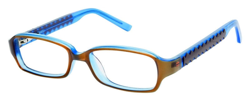 Visual Eyes Glasses BROWN-BLUE / Frame Only / Clear Laugh Out Loud 12