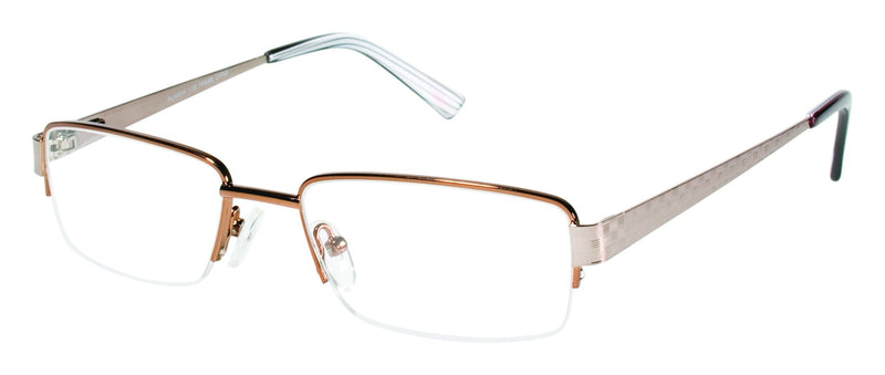 Visual Eyes Glasses BROWN-COPPER / Frame Only / Clear Runway 116